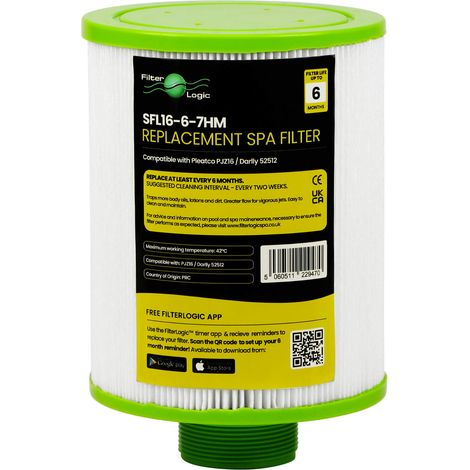 Filtre Filter Logic SFL16-6-7HM - Cartouche Spa et Jacuzzi compatible Pleatco PJZ16 Darlly SC753 (1/5)