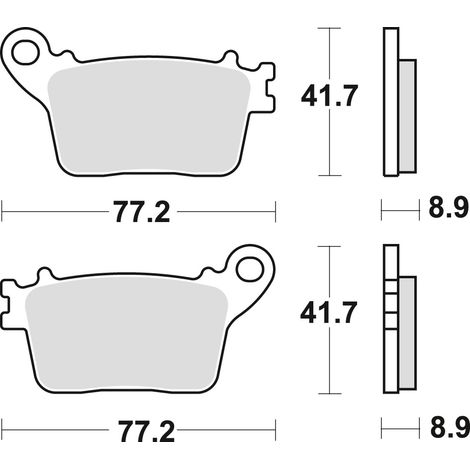 Pastillas de freno TRW ZF KH436 sinterizadas para CB 600 Hornet 07-15, CBR 600 RR 07-16, CBR 1000 Fireblade 06-19, Kawasaki ZX6R 636 13-, ZX10R / RR 10-, Suzuki GSXR 600 / 750 11-16, GSXR 1000 09-, Ya