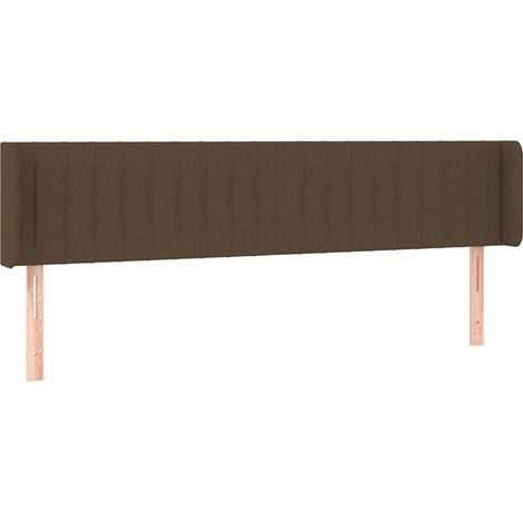 Maison Exclusive - Cabecero de tela gris oscuro 163x16x78/88 cm (1/5)