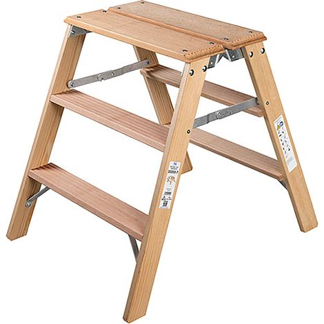 Iller Holz- Gipserbock, beidseitig begehbar mit großer Standfläche 2x3 Stufen und 2,70m AH
