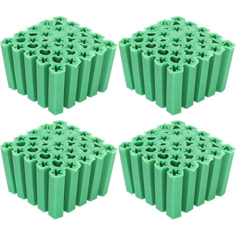 100 Pièces Cheville d'Expansion M6 en Plastique Vert pour Fixation Murale