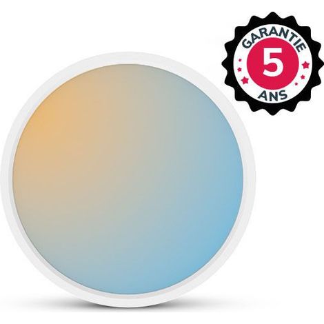 Plafonnier LED Blanc CCT 24W - Garantie 5 ans Miidex Lighting® (1/5)