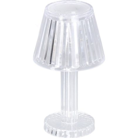 Tischleuchte Crystal Diamond, intensive Lichtdurchlässigkeit, aus transparentem und farbigem Kristall