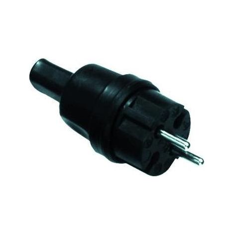 Bachmann 740.002 Konturenstecker Gummi, Silikon  250 V Schwarz IP44 (1/5)
