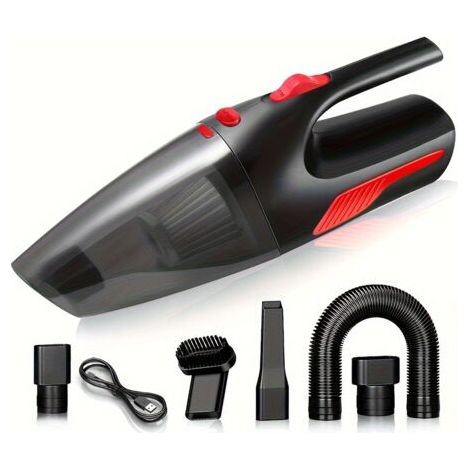 Aspirateur manuel sans fil, aspirateur domestique pour voiture 120 W, aspirateur haute puissance avec alimentation, nettoyage rapide en voiture. (1/5)