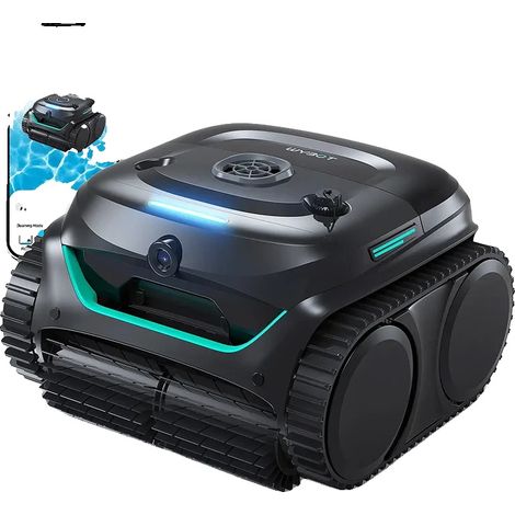 Robot per la pulizia della piscina, visione artificiale con intelligenza artificiale, filtrazione a doppio strato, 110-240 V (1/2)