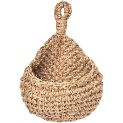 Panier suspendu en filet pour un rangement optimal des fruits, légumes et plantes. Idéal la cuisine (1/5)