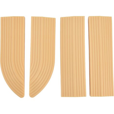 4PCS Seuil de Porte Universel en Caoutchouc, Protège-Seuil pour Porte, Escalier et Fauteuil Roulant, Montage Facile, Couleur Beige (1/5)