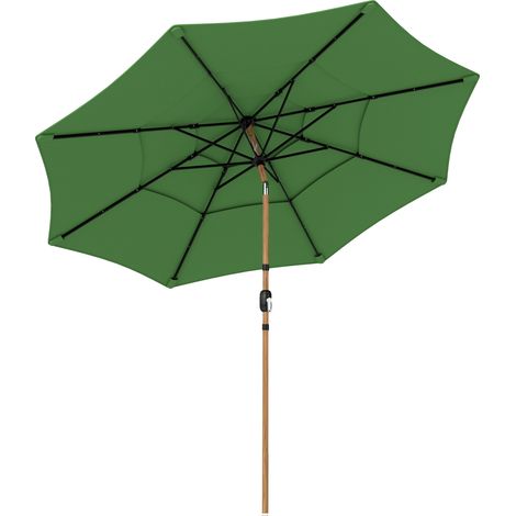 Outsunny Garden Parasol, Outdoor Umbrella with Tilt Function, Green (1/5)
