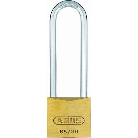 Abus 12293 - Lucchetto in ottone ad arco lungo, 60 mm, con chiave unica 6301