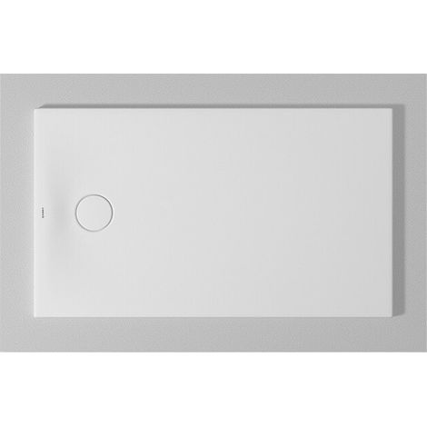 Bac à douche DU Tempano. rectangle 1200x700mm. Blanc. Antidérapant
