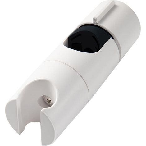 Support de douchette réglable pour barre coulissante 19-25mm, ABS blanc, facile à installer (1/5)