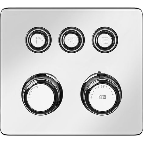 Termostato Gessi Hi-FI listo para montar con botón de