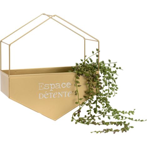Cache-pot en métal hexagonal Espace détente (1/2)