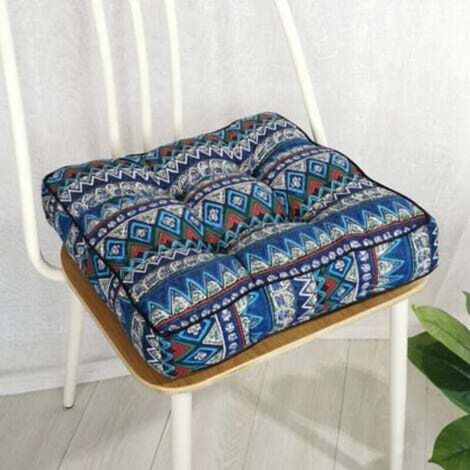 Coussin de chaise tatami 40x40x10 cm – Rembourrage confortable et respirant, style bohème pour intérieur, jardin ou bureau (1/5)