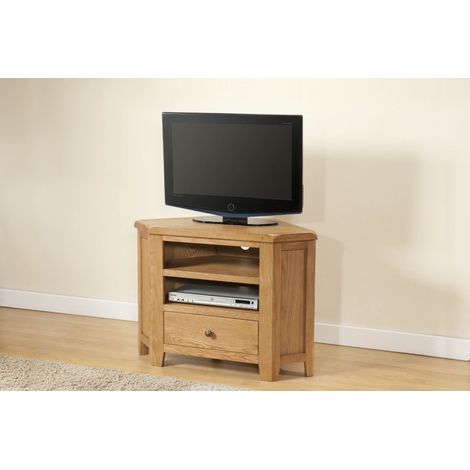 Shrewsbury Corner TV Unit - L45 x W90 x H65 cm - Oak