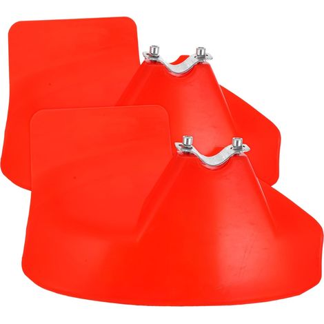 Protector de cortacésped de dos piezas con cubierta, accesorios para el cuidado del césped, instalación rápida y fiable para un corte preciso. (1/5)