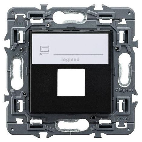 Adaptateur VALENA NEXT 1xRJ45 Keystone foncé LEGRAND 741477