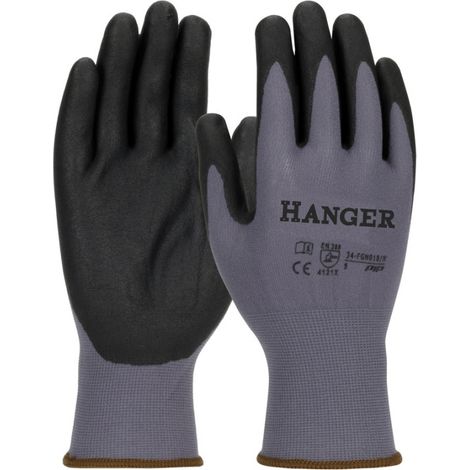 Hanger H-Dex T10 guantes de trabajo negros nitrilo confort