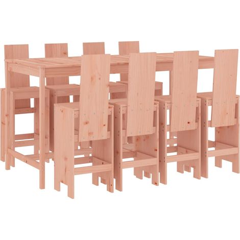 Maison Exclusive - Set da Bar da Giardino 9 pz in Legno Massello di Douglas (1/5)