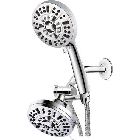 10 funktion Spritzpistole Wasser Booster Handbrause Wassersprühpistole 5 Zoll Top Spray Dual Dusche Set (1/5)