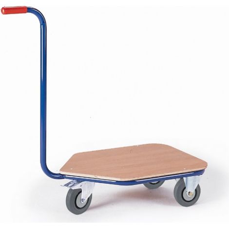 Rollcart Dreirad- Griffroller mit Ladefläche 600x450mm im Buchendekor