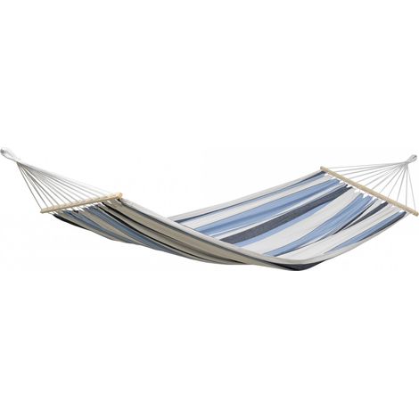 Amazonas Samba Marine, Hängematte, blau/weiß, Mit Spreizstäben (1/5)