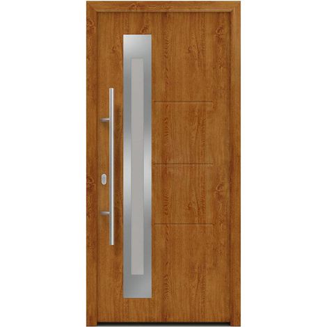 Hörmann Ecostar Haustür "ISOPRO IP 780S", golden oak, 110 x 210 cm (B x H), DIN Links