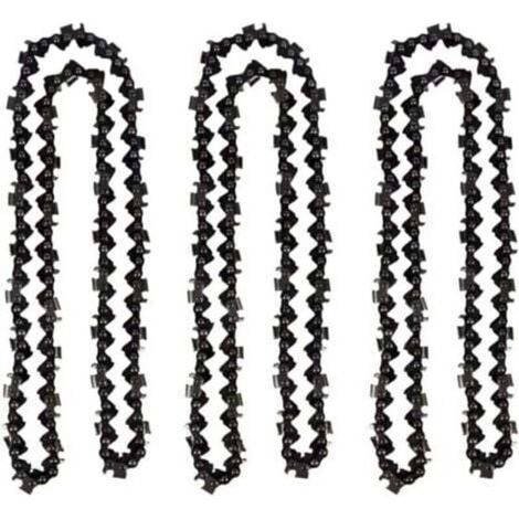 Chaîne de tronçonneuse 50 cm – Lot de 3 pièces, pas 0,325", épaisseur 1,5 mm, 76 maillons – Compatible Timberpro, Hyundai, TRIMEC (1/4)
