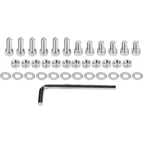 Schnellkupplungsset für Lenkrad mit Adapter und Schrauben (Schwarz) (1/5)