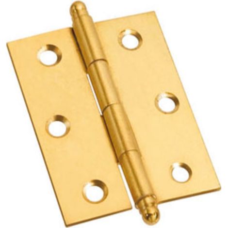 Cerniere pomoli sferici - 50 x 40 mm. - ottonato - 2 pz.