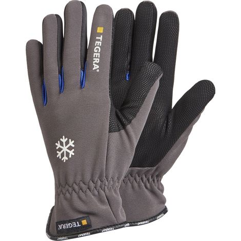 Gants de travail ejendals Tegera 417 gris taille 11 cuir synthétique