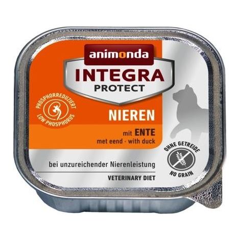 Animonda Integra Protect para gatos con problemas renales - pato 100g (1/2)