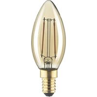 LightMe LM85051 LED (monocolore) E14 Forma di candela 2.5 W Ambra (Ø x L) 35 mm x 97 mm 1 pz.