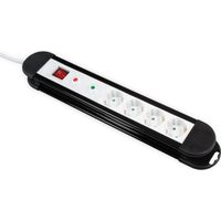 MCPOWER Steckdosenleiste KL-04, 4-fach, 1,4 m Zuleitung ÜS, Schalter