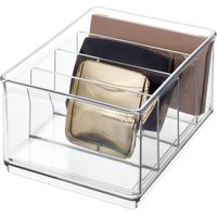 The Home Edit by iDesign, Organizzatore di cosmetici medio in plastica riciclata con divisorio