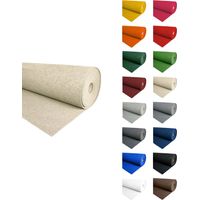 IBEROGARDEN Moqueta Ferial Beige 300 gr Ideal para stands, ferias y exposiciones 2x60 metros