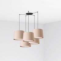 Faro SAMBA - Dreifach zylindrisches Cluster Drop Light Beige, E27
