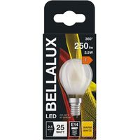 BELLALUX - Bellalux led dépoli sphère E14 2.5 W chaud 250 lm