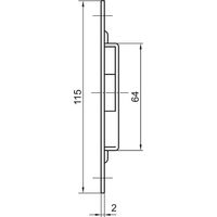Schließblech robert-couillet 216.22 verzinkter Stahl 115 mm