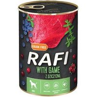 Nassfutter für Hunde Dolina Noteci rafi Wildfleisch Blaubeere Cranberry 24x400g