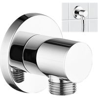 Raccord de flexible de douche mural, raccord de flexible G1/2", accessoires pour pommeau de douche mural