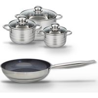 Lot Poêle 24cm & 3 Faitouts Elo Profi Therm Platinum