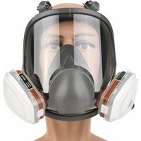 Masque complet Masque complet en silicone Masque complet + filtre boîte filtre coton Ensemble de 7 pièces pour prévenir l'ammoniac