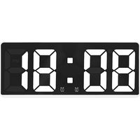 CHOYCLIT Grande orologio da parete digitale intelligente con controllo tramite app, ora/data/suono attivato e funzione conto alla rovescia, luminosità e volume continui, sveglia con funzione snooze, l