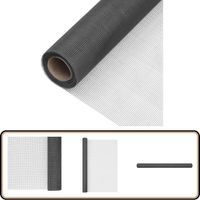 Écran en treillis Fibre de verre 60x2000 cm Noir - Trellis En Fibre De Verre - Écran En Fibre De Verre - Moustiquaire - Protection Contre Les Insectes - Clôture Légère