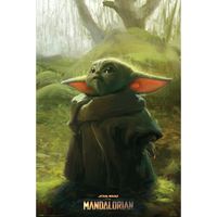 Poster star wars der Mandalorianer das Kind art