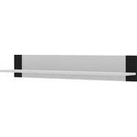 Étagère suspendue MONDI 125 cm blanc mat / noir mat