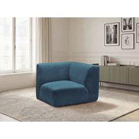 BOBOCHIC - Petit angle pour canapé modulable ANDA tissu chenille Bleu clair