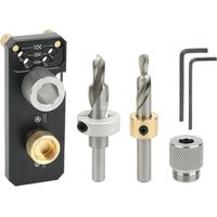 Guide de perçage pour extrusion d'aluminium,Guide de perçage pour extrusion d'aluminium,Avec curseur Guide de perçage de profilé en aluminium Positionneur de poinçon Gabarit de trou d'extrusion de m